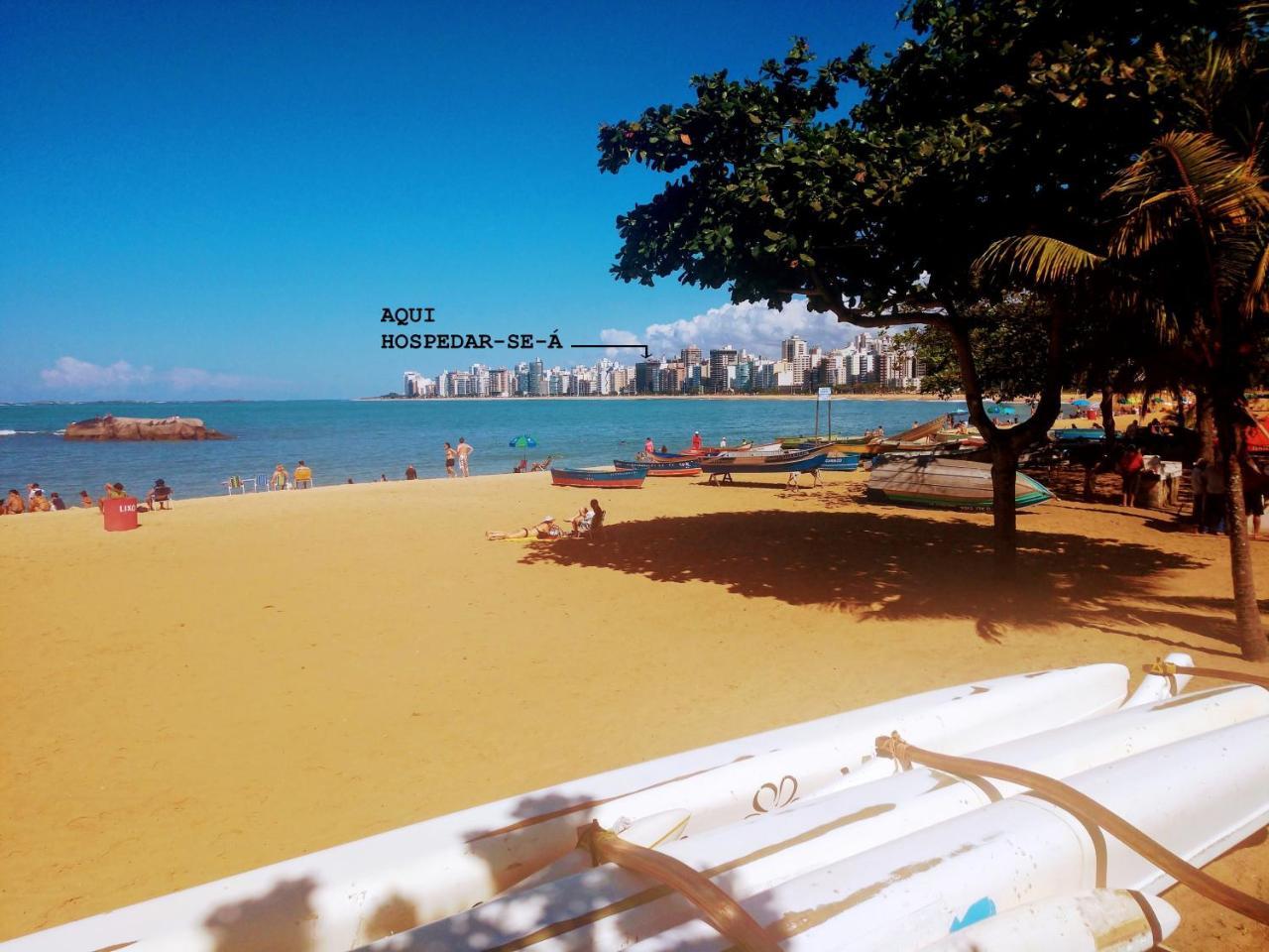 Flat Pasargada 712, Free Bikes, Pe Na Praia Vila Velha  Eksteriør billede